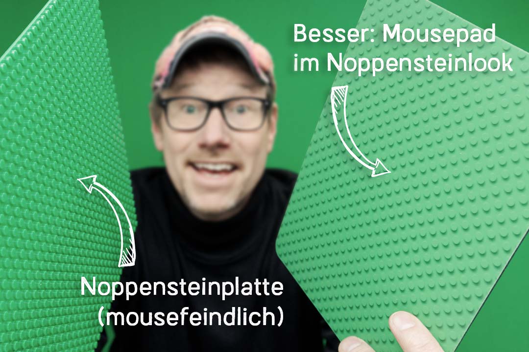 Mousepad im Noppensteinlook